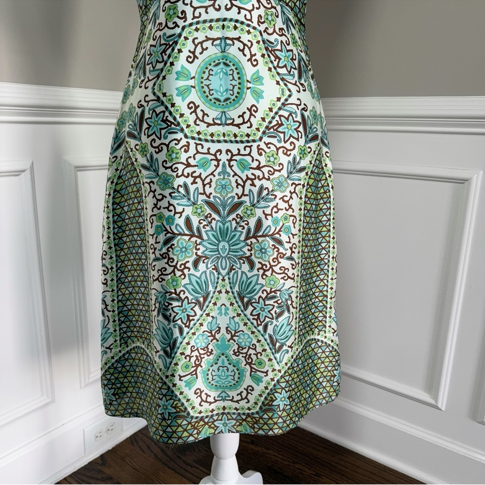 Nicole Miller 100% Silk MIDI Cocktail Dress Size 4 - Picture 3 of 8